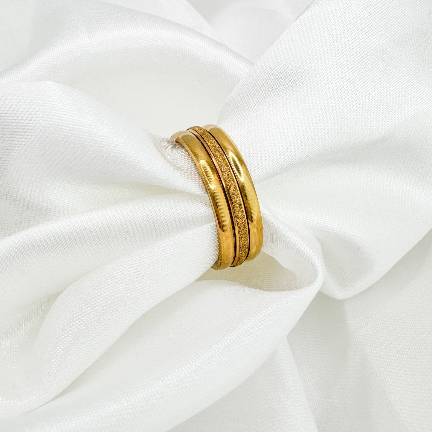 Tia Gold Triple Ring Stack | 3 Piece Set