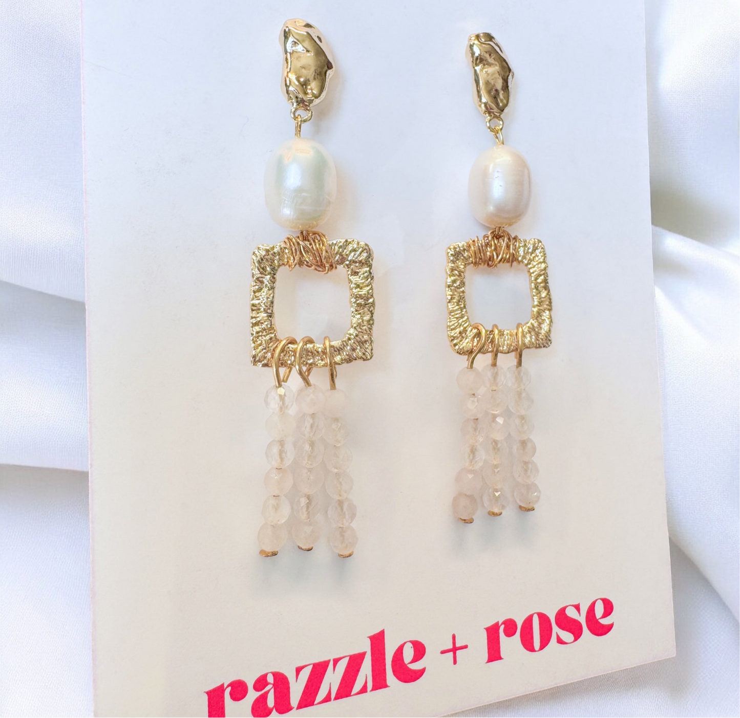 Affordable Custom Jewellery | Bespoke Designs | 18k Gold Plated + Sterling Silver | Beaded Jewellery - Razzle and Rose Jewellery