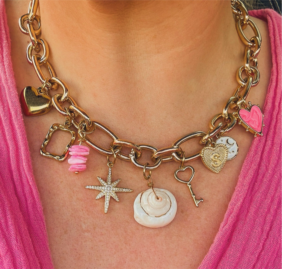 Custom Charm Jewellery | Whatever Your Vibe | 18k Gold Plated - Razzle and Rose Jewellery