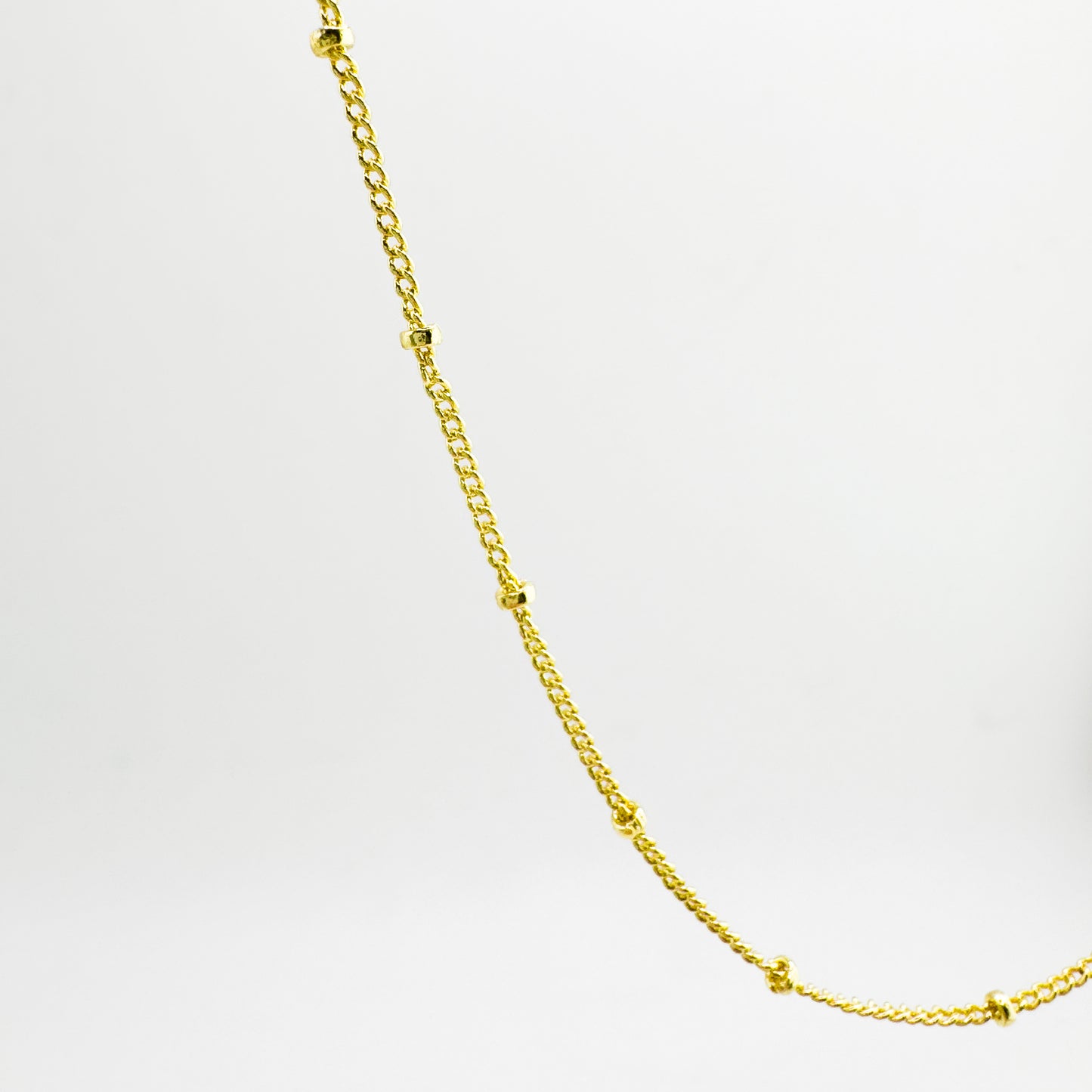 Serena Gold Satellite Fine Chain Necklace - Razzle and Rose Jewellery