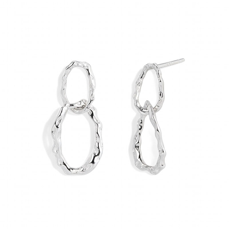 Thalia Sterling Silver Small Drop Earrings.