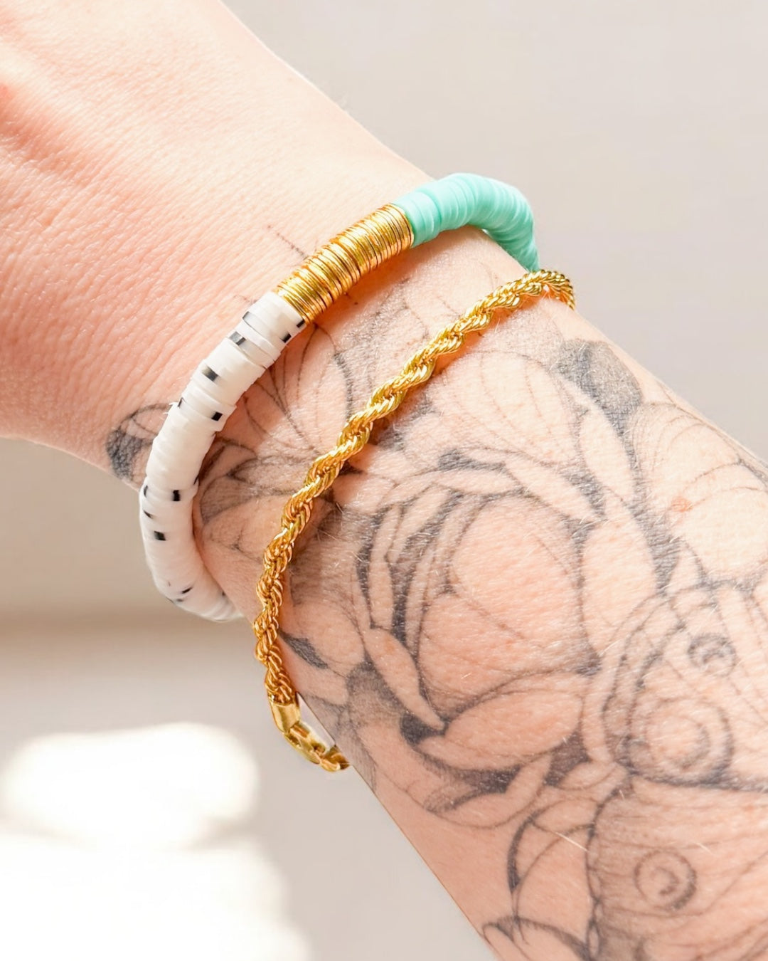 Sofia Turquoise Heishi Clay Bead Bracelet
