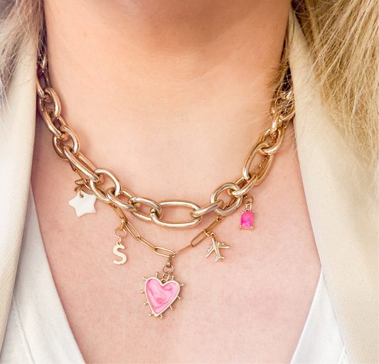 Custom Charm Jewellery | Whatever Your Vibe | 18k Gold Plated - Razzle and Rose Jewellery