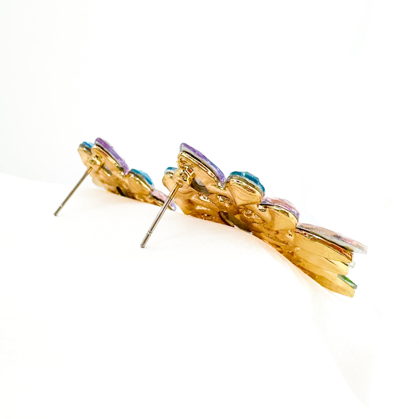 Kiki Colourful Statement Earrings - Razzle and Rose Jewellery
