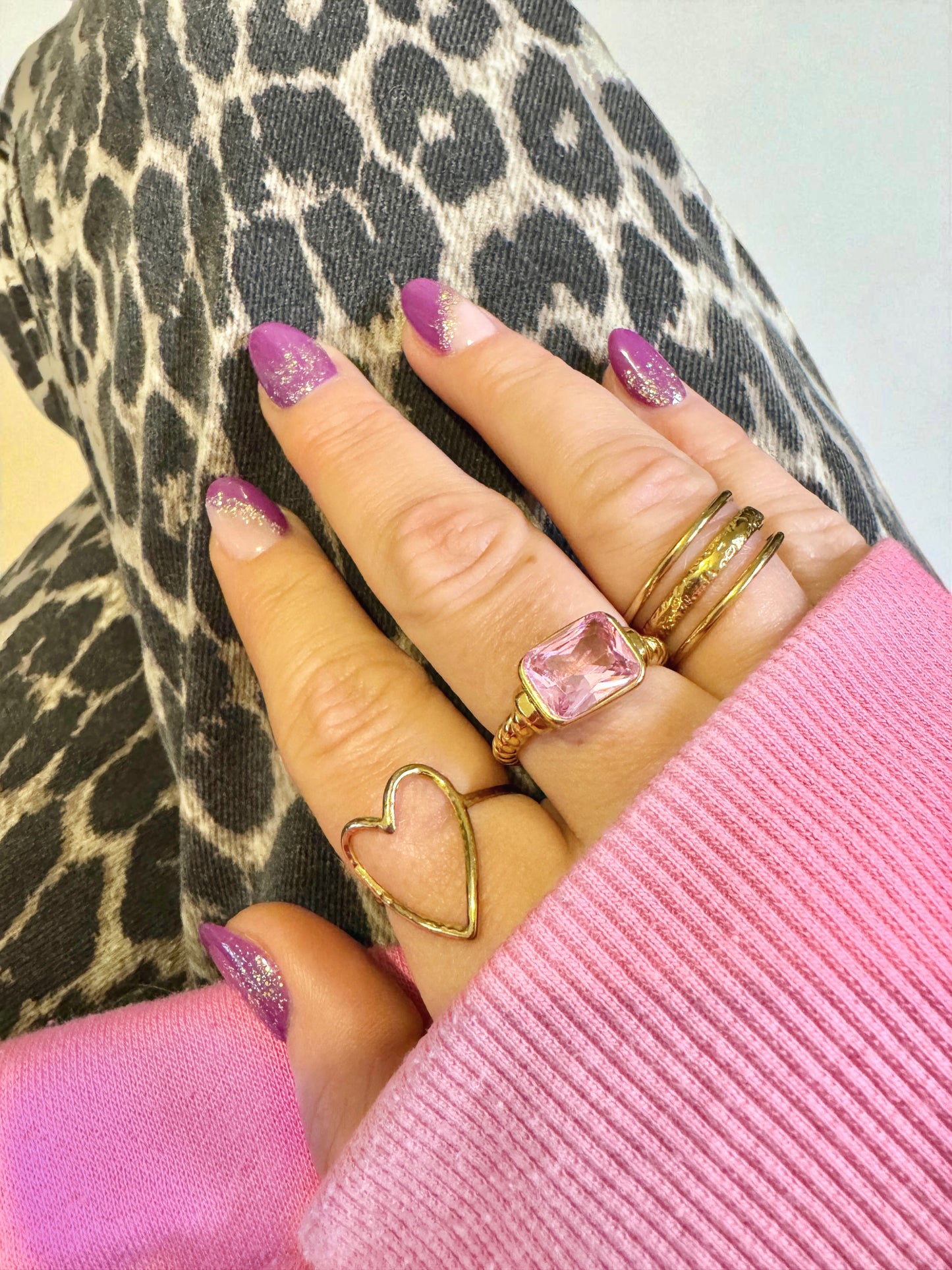 Sophie Pink Gemstone Statement Ring