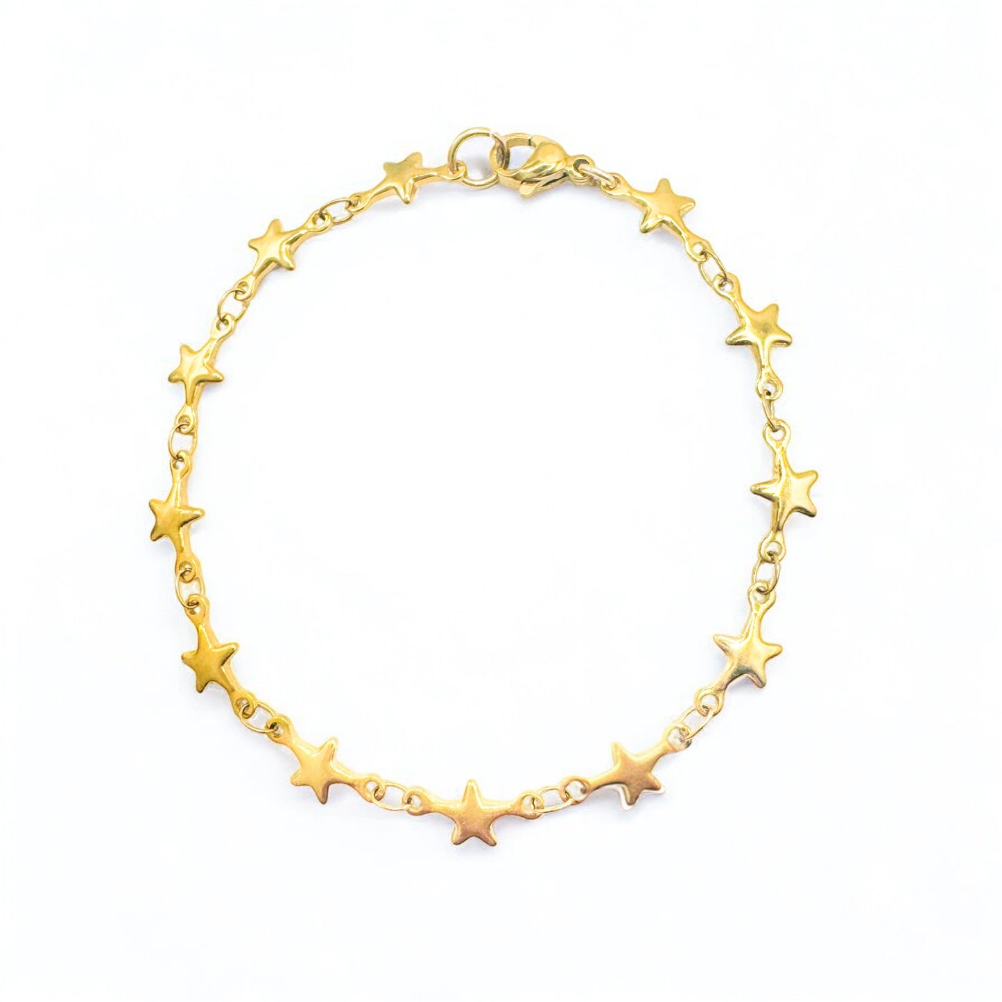 Celestia Gold Star Chain Bracelet - Razzle and Rose Jewellery