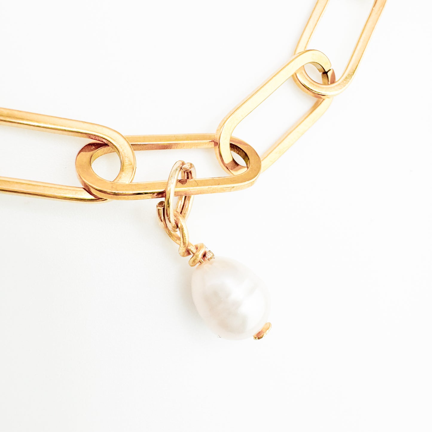 Arabella Heart Initial Gold Charm Bracelet | White | Pink | Lilac | Aqua | Choose Your Charms