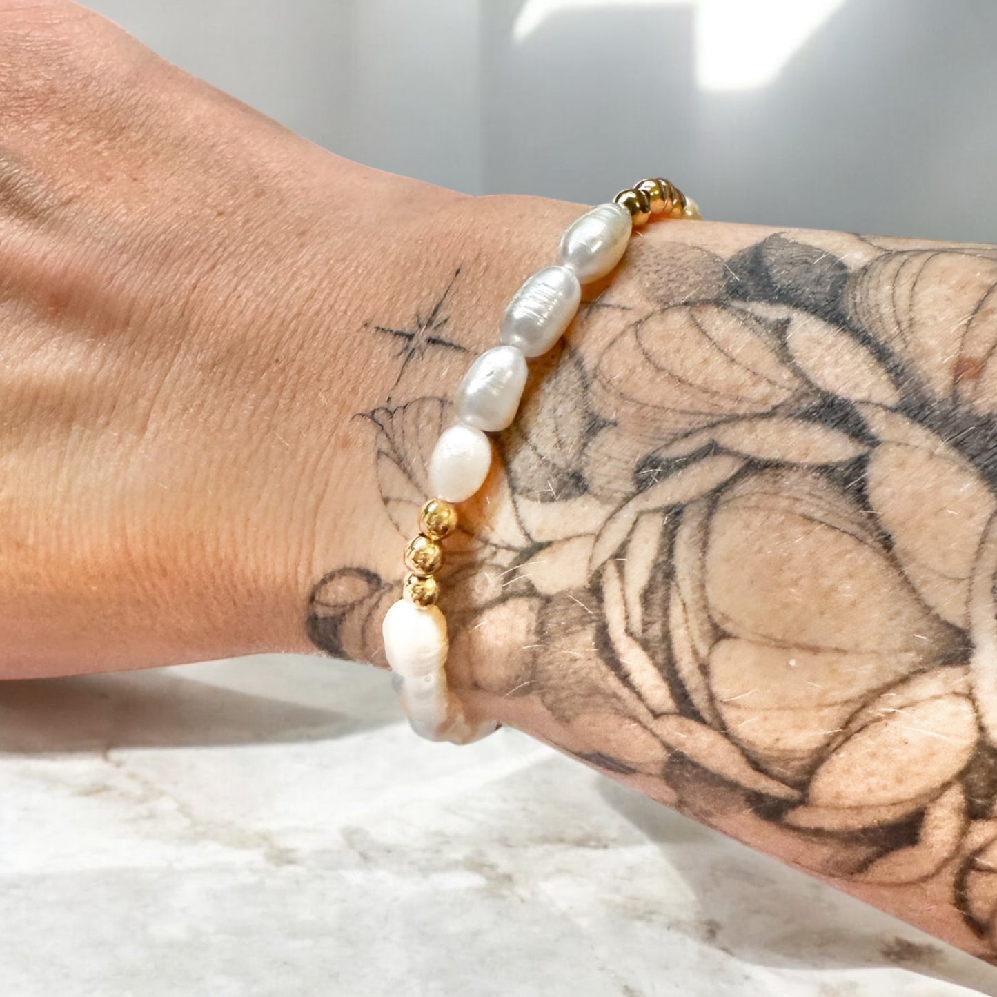 Callie Pearl Bead Bracelet