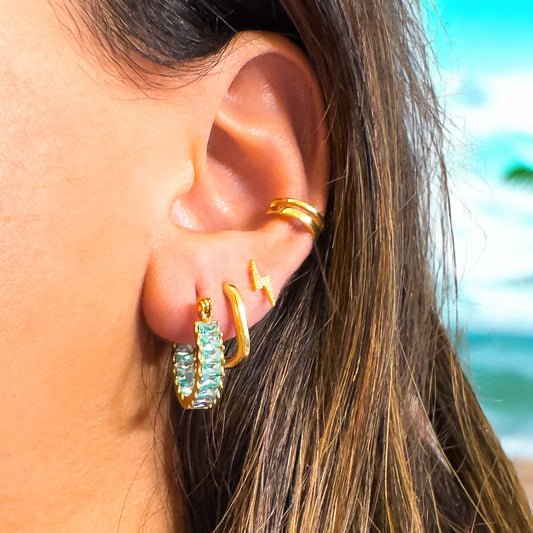 Kimmi Gold Vermeil Chunky Ear Cuff - Razzle and Rose Jewellery