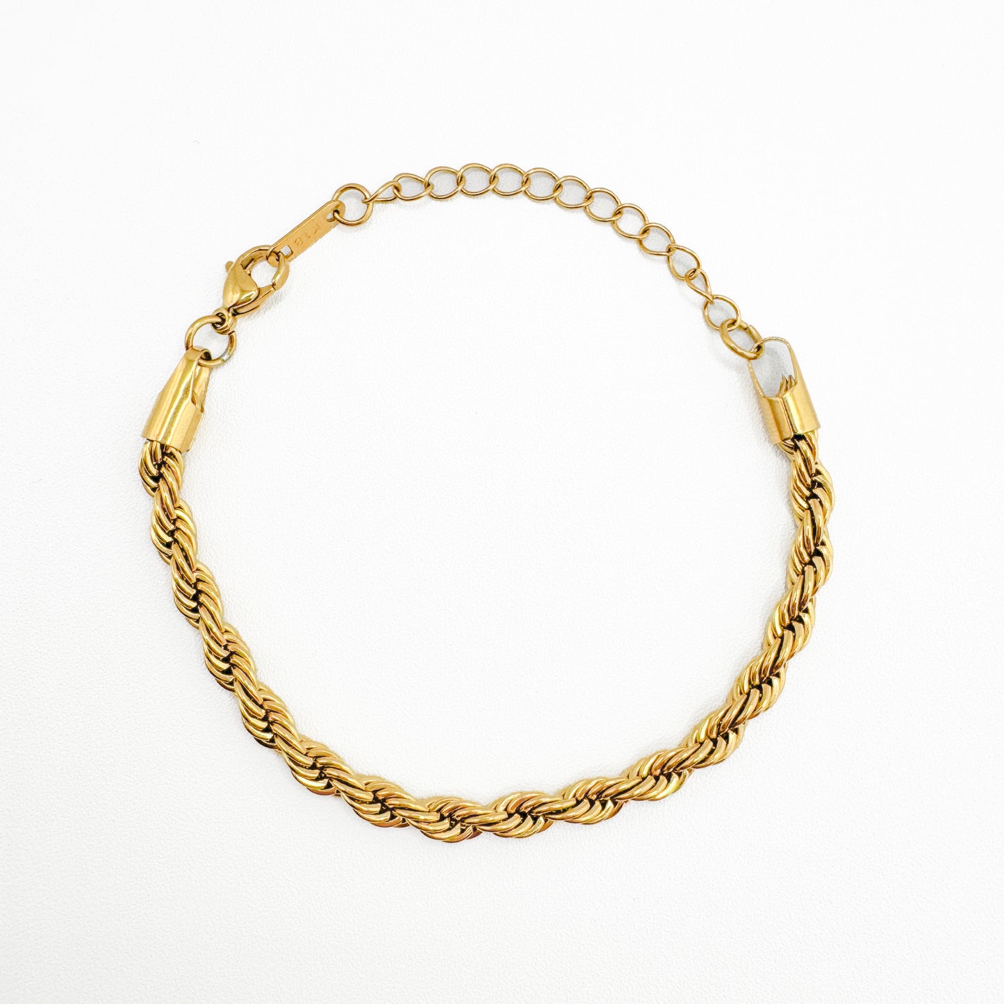 Naya Gold Chunky Rope Chain Bracelet - Razzle and Rose Jewellery