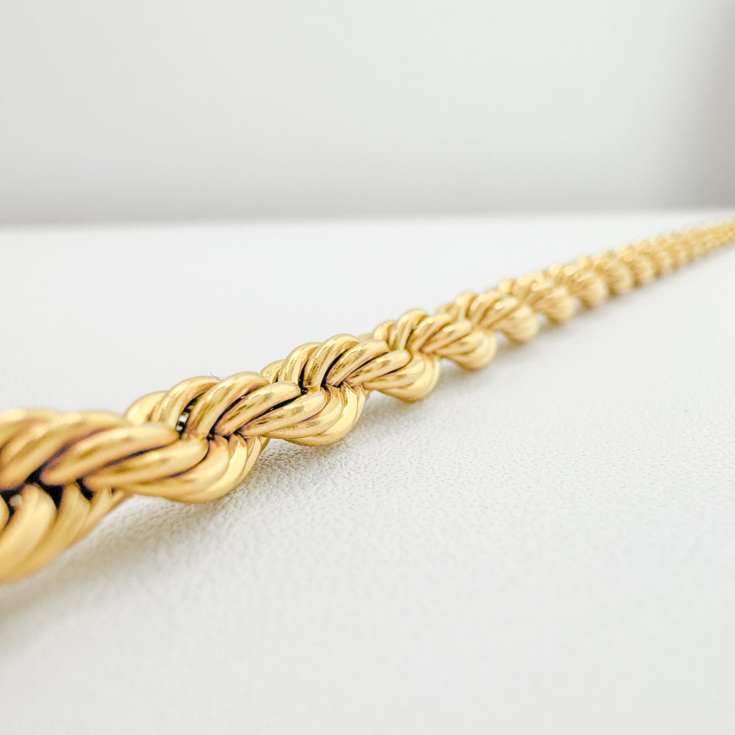Naya Gold Chunky Rope Chain Bracelet - Razzle and Rose Jewellery