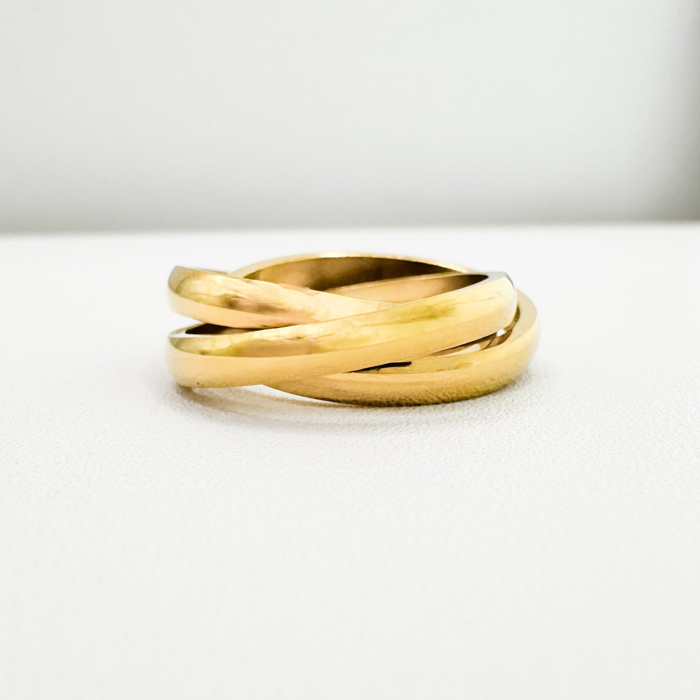 Tara Gold Triple Stack Twisted Russian Ring