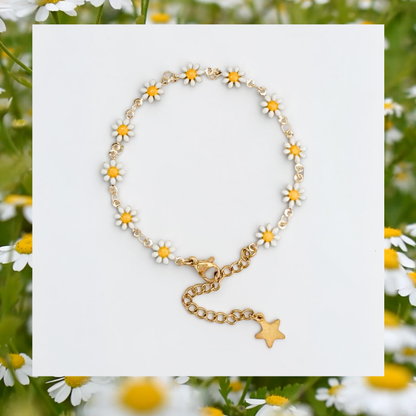 Flora Daisy Chain Gold Bracelet