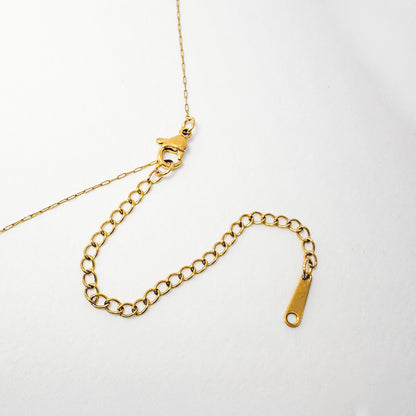 Dainty Pearl Gold Chain Necklace