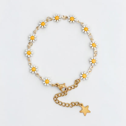 Flora Daisy Chain Gold Bracelet