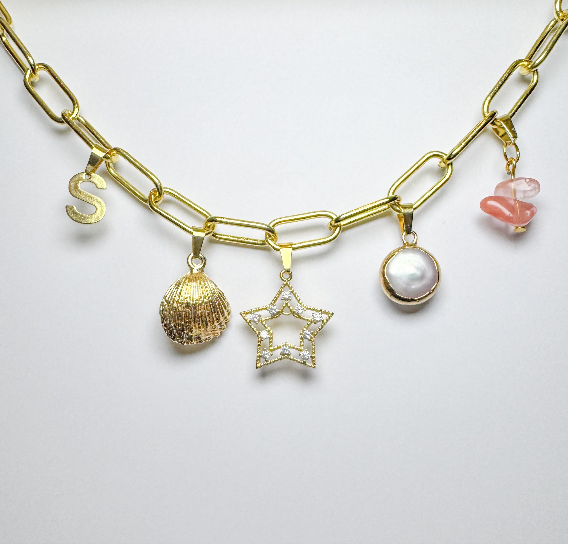 Custom Charm Jewellery | Whatever Your Vibe | 18k Gold Plated - Razzle and Rose Jewellery