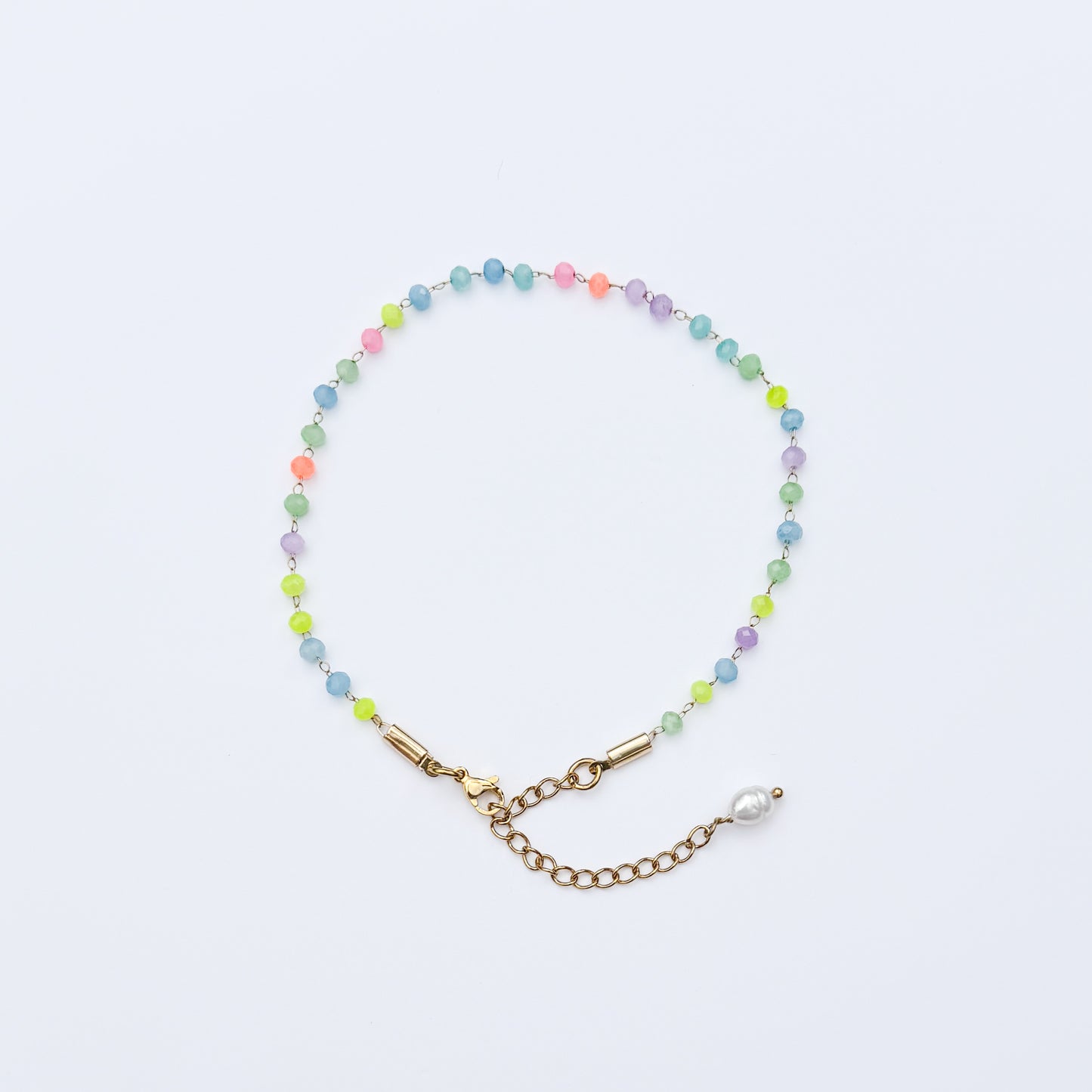 Bondi Neon Bead Chain Anklet