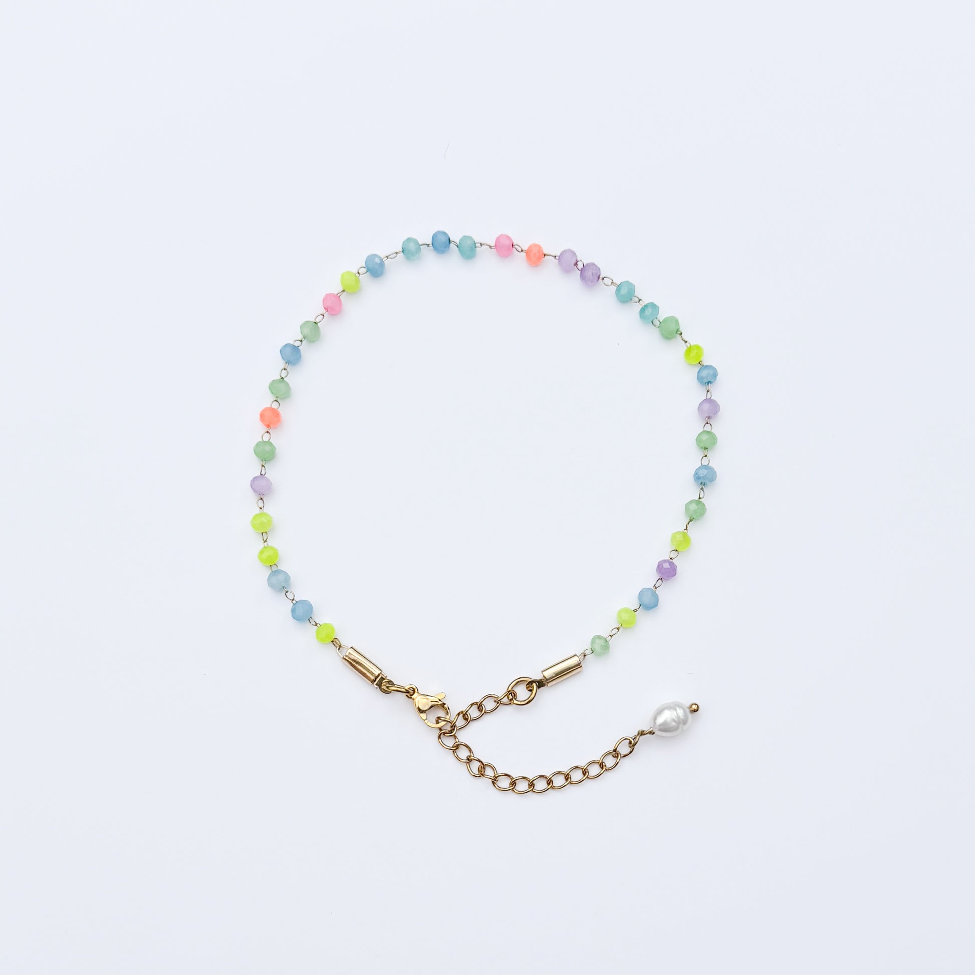 Bondi Neon Bead Chain Anklet