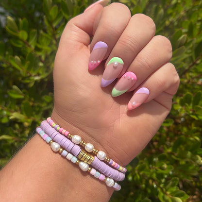 Palermo Colourful Heishi Bead Bracelet | Stretch Fit