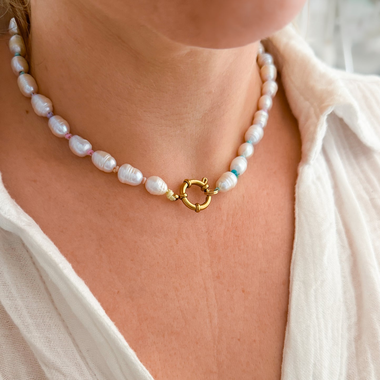 Tahiti Pastel Ombre Pearl Necklace | Choose Your Pendant