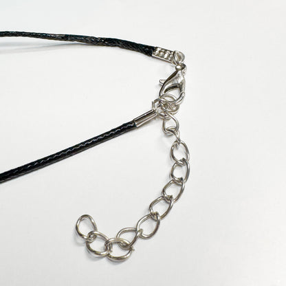 Silver Star Pendant Cord Necklace