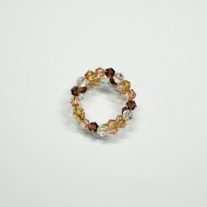 Neutral Crystal Wrap Ring | Adjustable