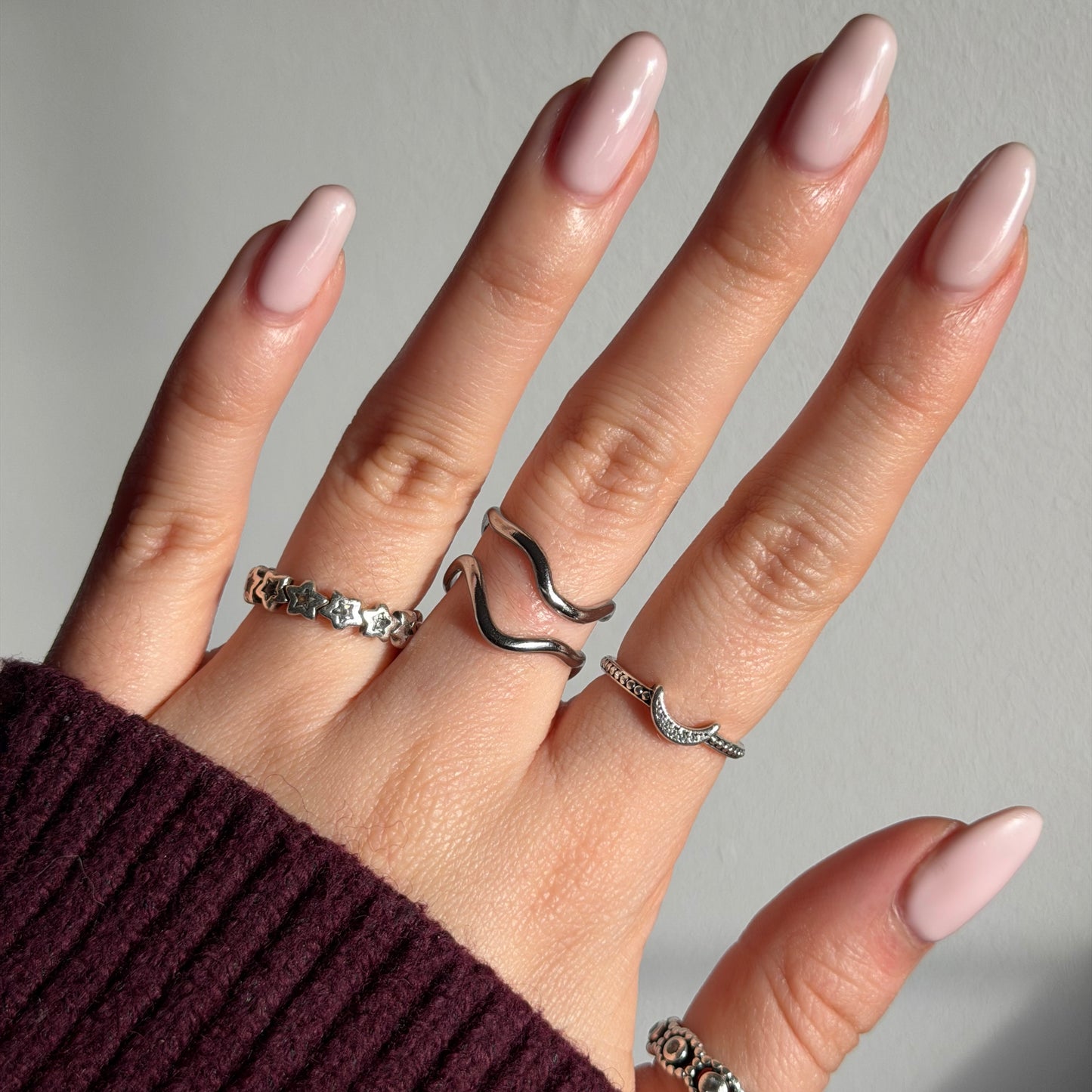Kelsey Silver Wave Ring | Adjustable