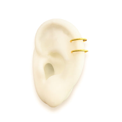 Jada Gold Double Ear Cuff - Razzle and Rose Jewellery