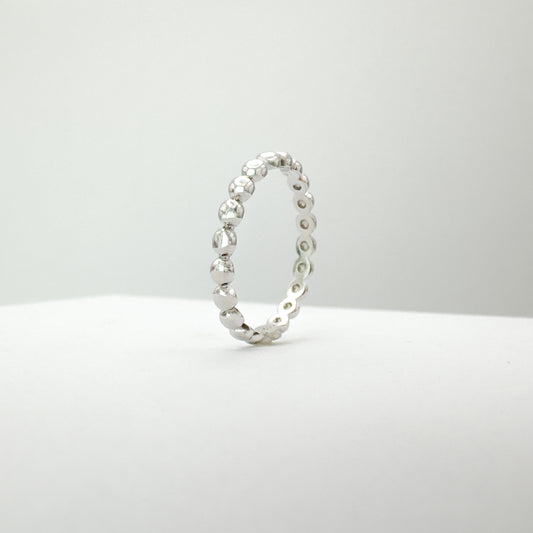Iris Dot Bead Sterling Silver Ring S Rings Razzle and Rose