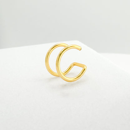 Jada Gold Double Ear Cuff - Razzle and Rose Jewellery