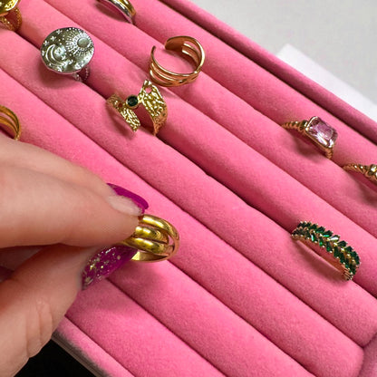 Luna Silver Sun, Moon and Stars Ring | Adjustable