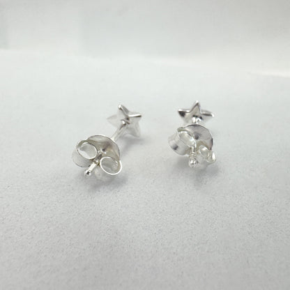 Astra Sterling Silver Mini Star Studs