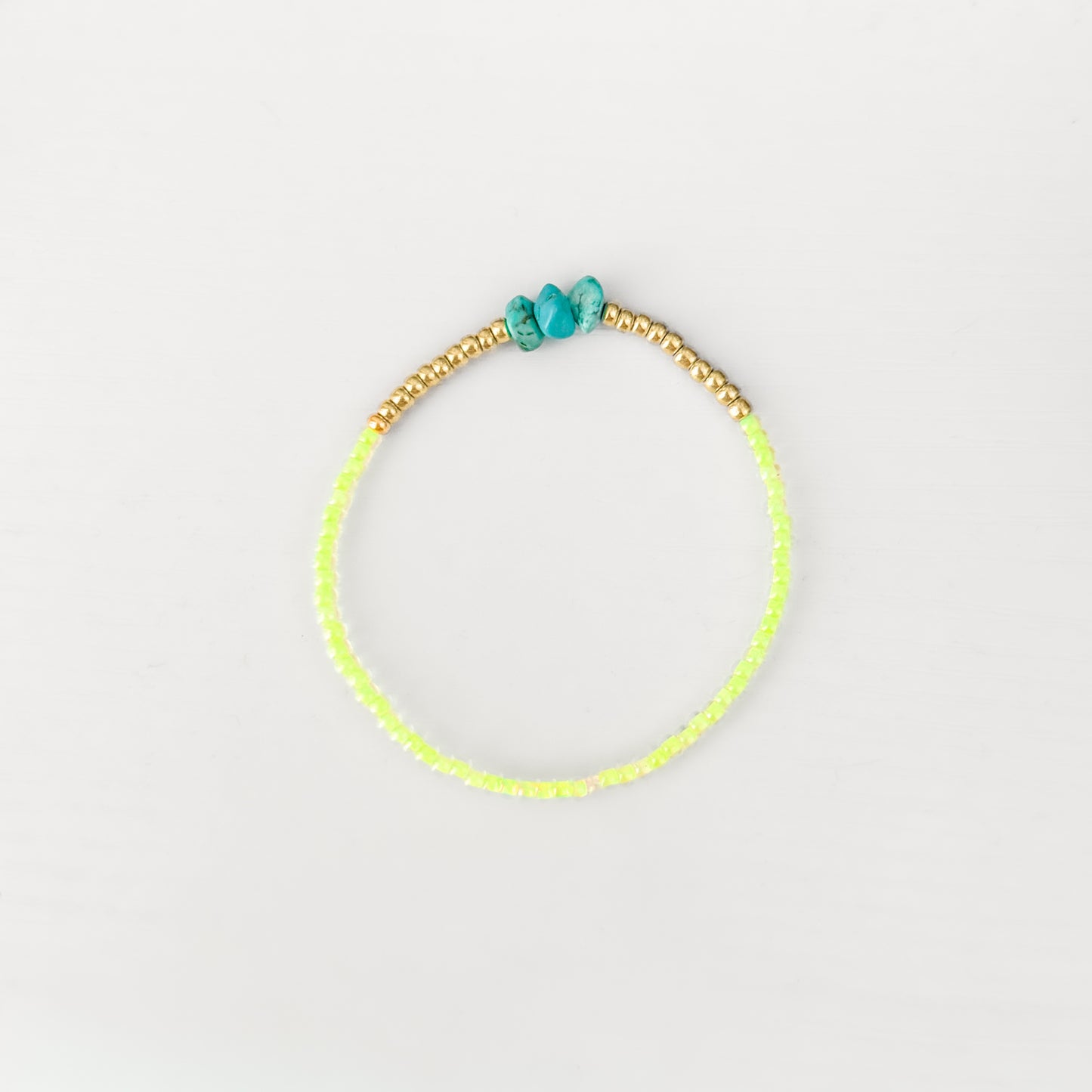 Tulum Neon Beaded Gemstone Bracelet