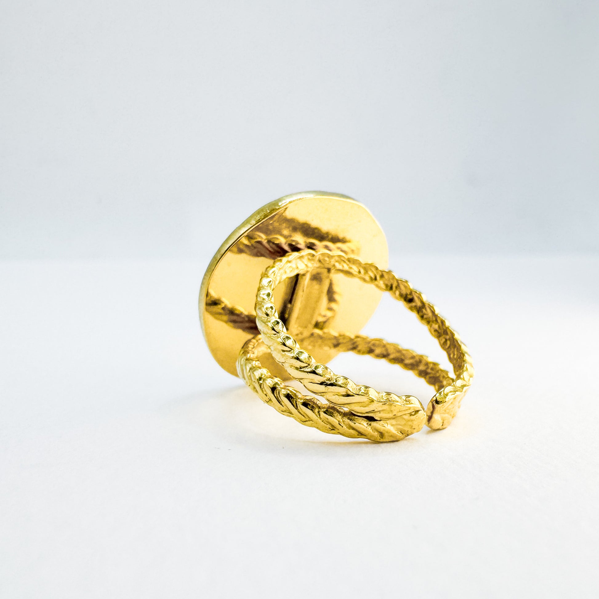 Luna Gold Sun, Moon and Stars Ring | Adjustable