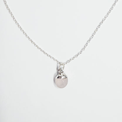Sterling Silver Rose Quartz Pendant Necklace