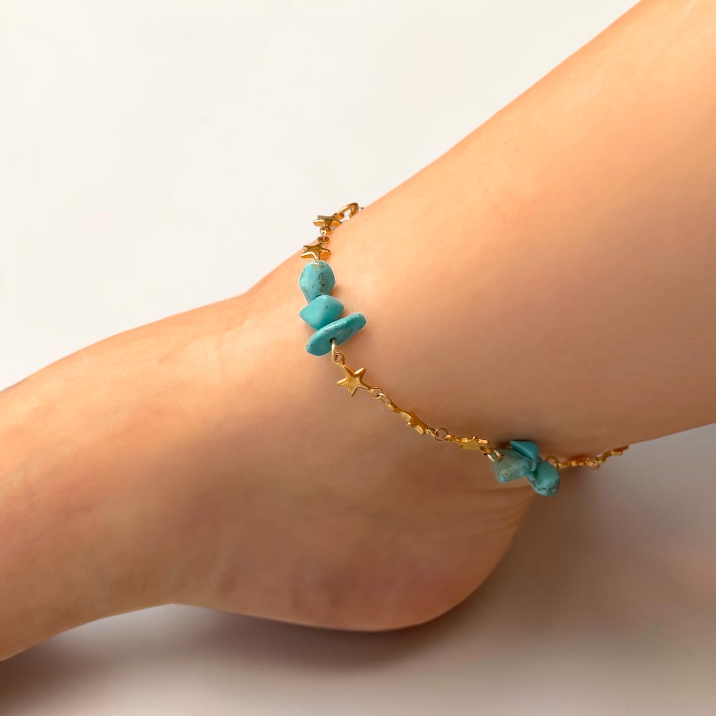 Azores Turquoise Star Anklet