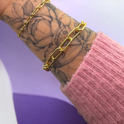 Suki Gold Chunky Chain Bracelet - Razzle and Rose Jewellery
