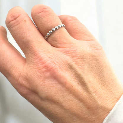 Iris Sterling Silver Dot Ring - Razzle and Rose Jewellery