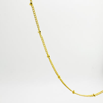 Serena Gold Satellite Fine Chain Necklace - Razzle and Rose Jewellery