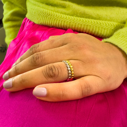 Iris Sterling Silver Dot Ring - Razzle and Rose Jewellery