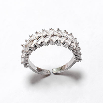 Gaia Silver Adjustable Gemstone Ring