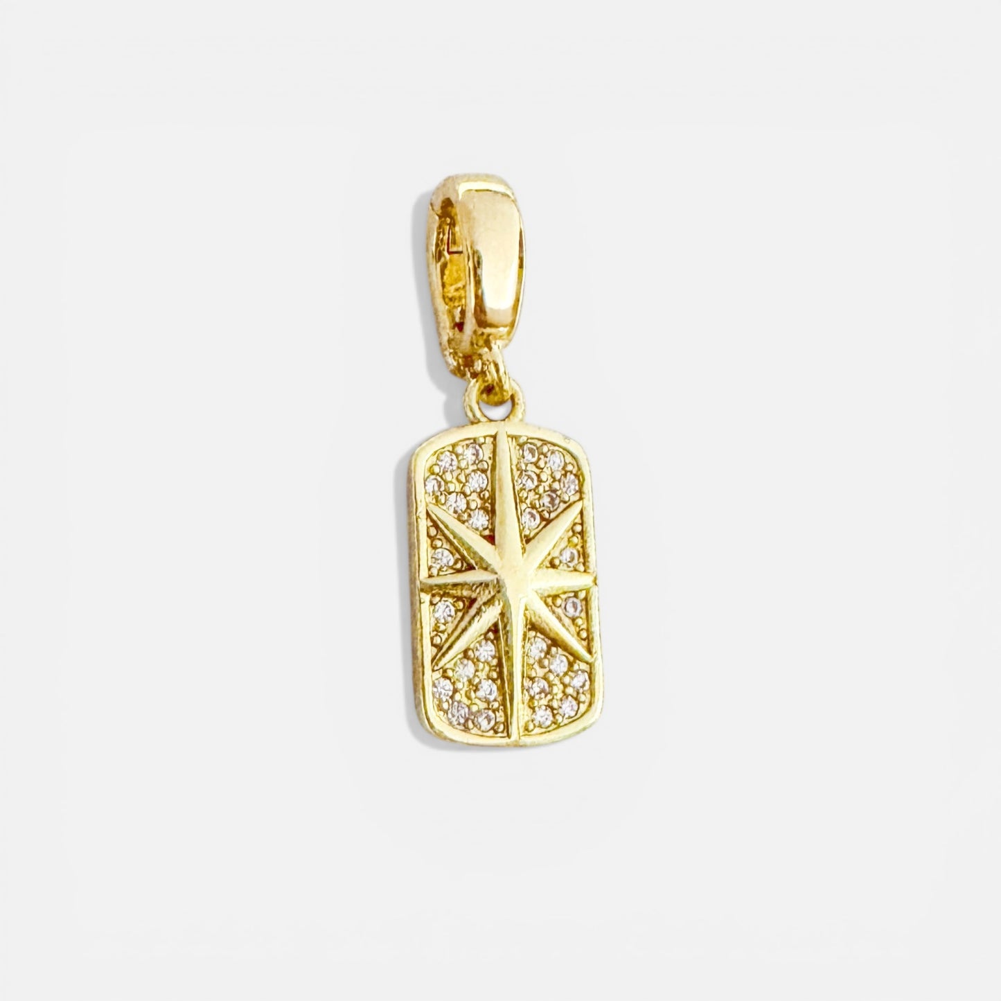 Star Gemstone Gold Clip On Charm