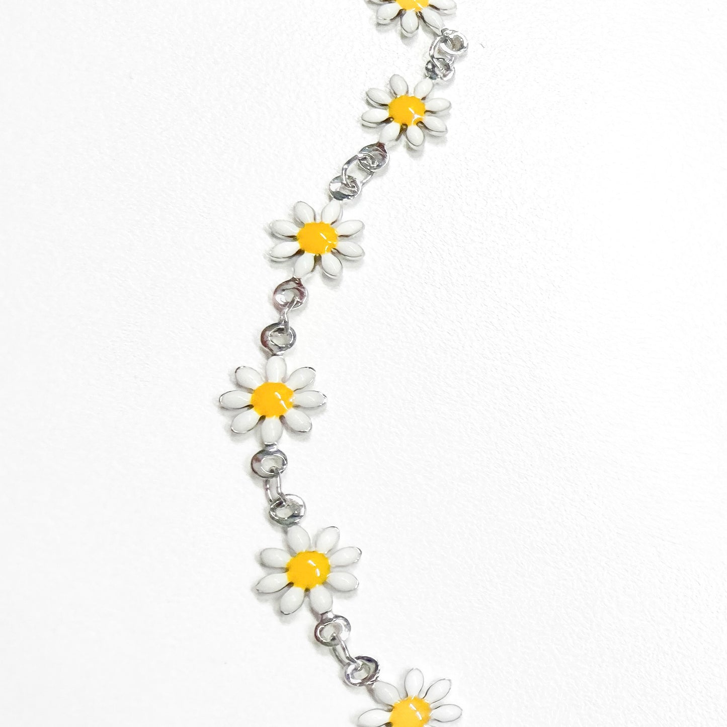 The Flora Silver Jewellery Bundle | Daisy Chain Necklace, Bracelet, Anklet + Earrings