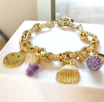 Custom Charm Jewellery | Whatever Your Vibe | 18k Gold Plated - Razzle and Rose Jewellery