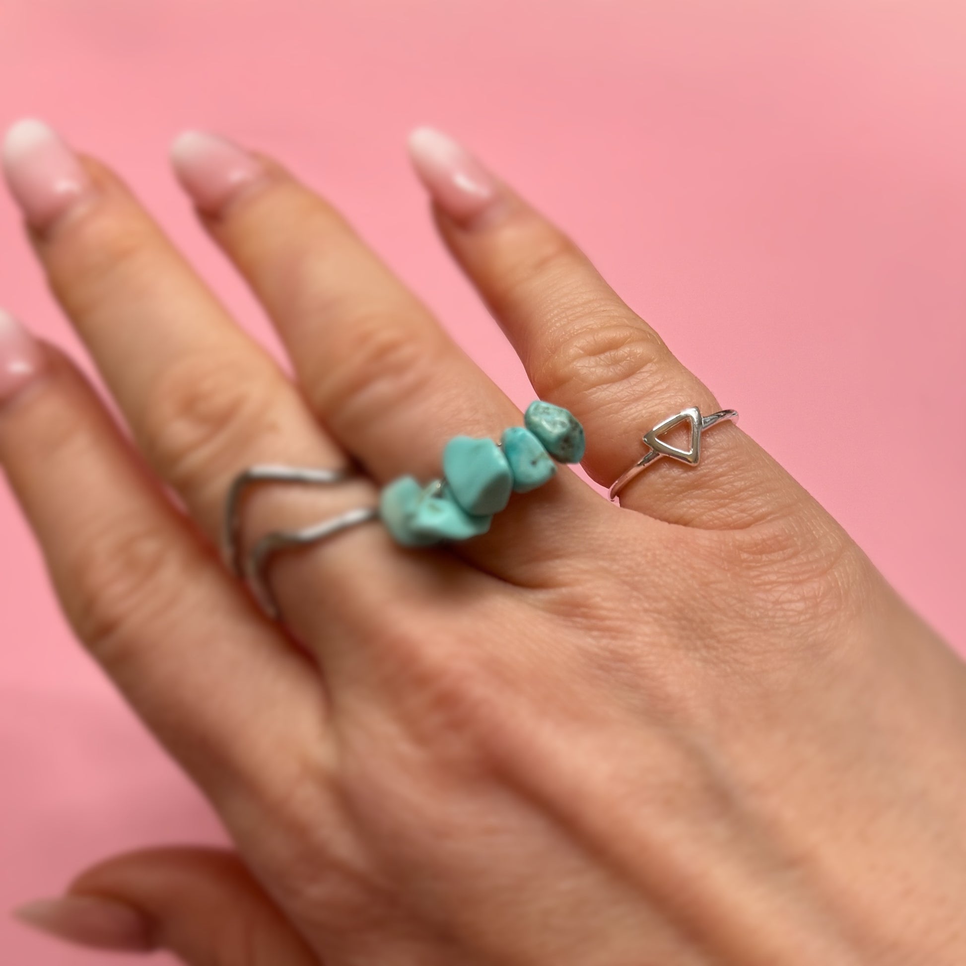 Sterling Silver Geometric Ring