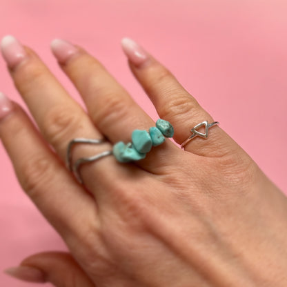Sterling Silver Geometric Ring