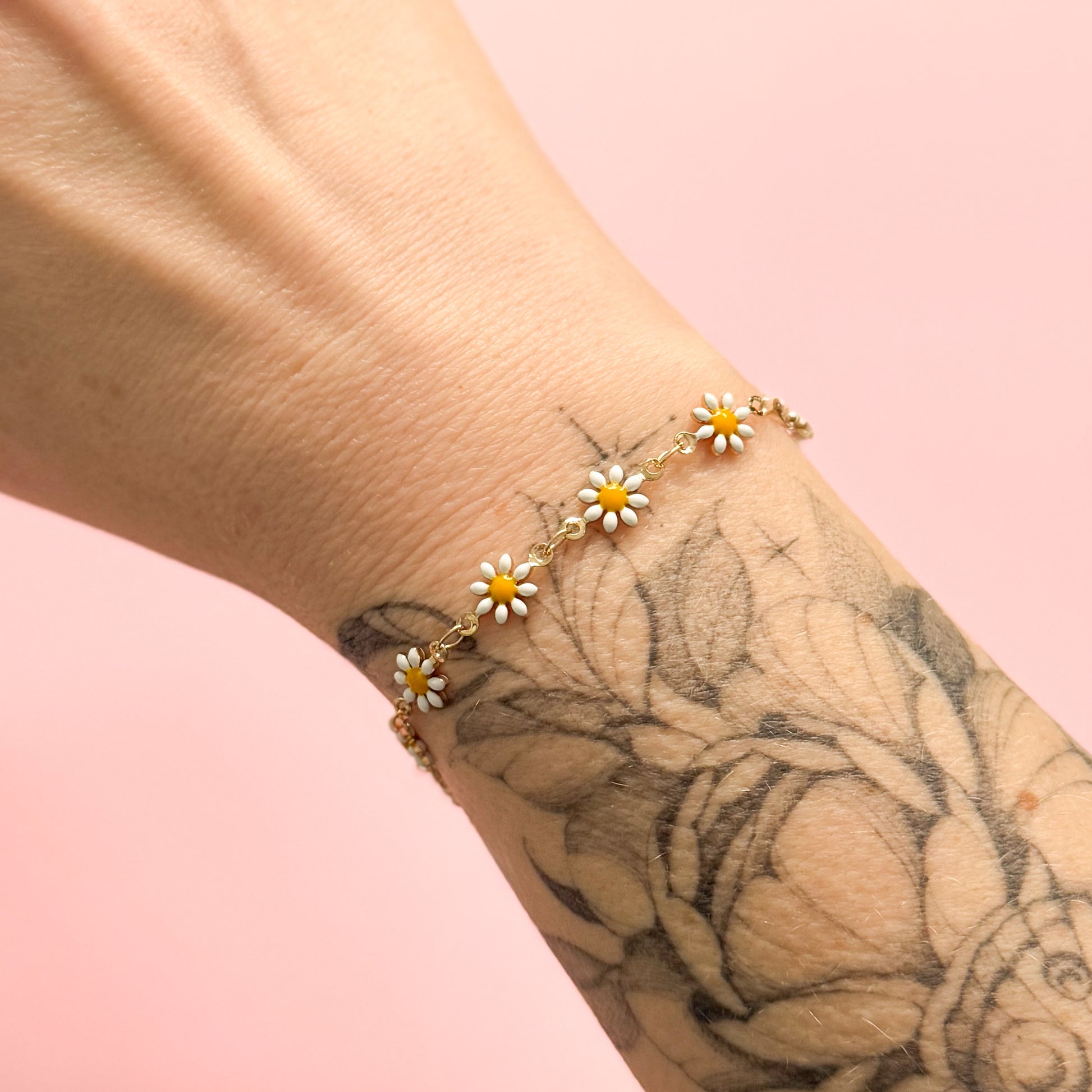Flora Daisy Chain Gold Bracelet