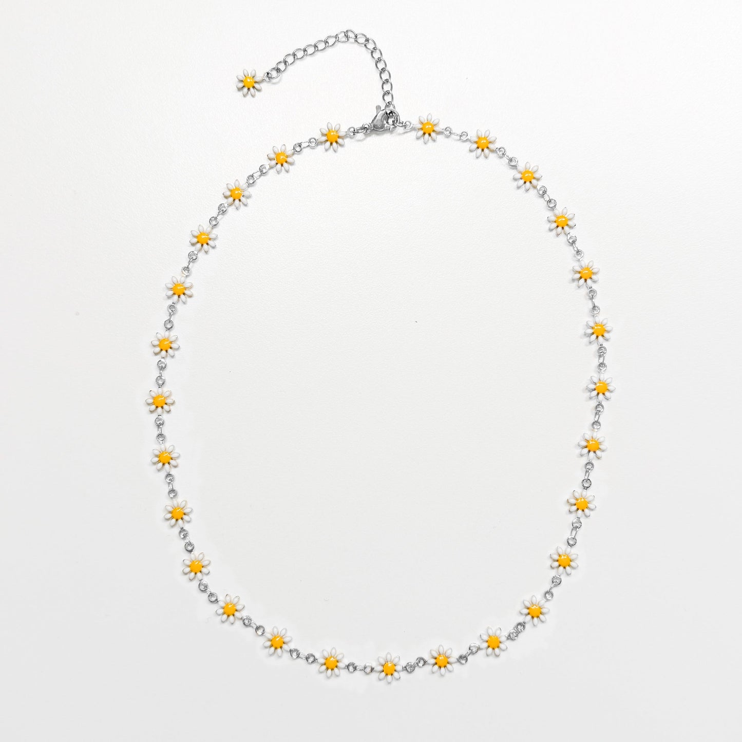 The Flora Silver Jewellery Bundle | Daisy Chain Necklace, Bracelet, Anklet + Earrings
