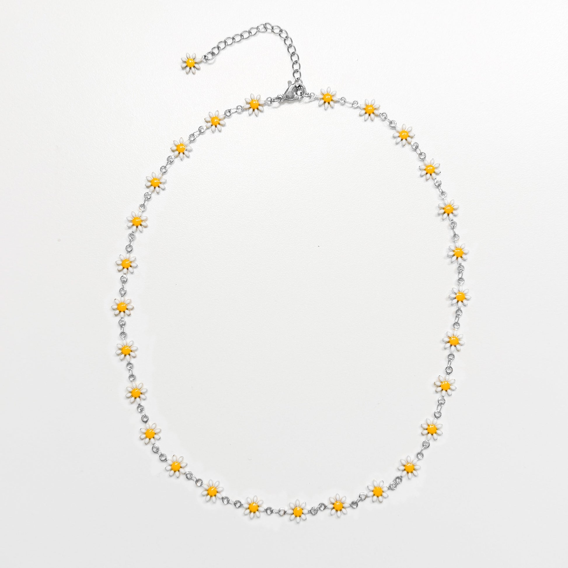 The Flora Silver Jewellery Bundle | Daisy Chain Necklace, Bracelet, Anklet + Earrings