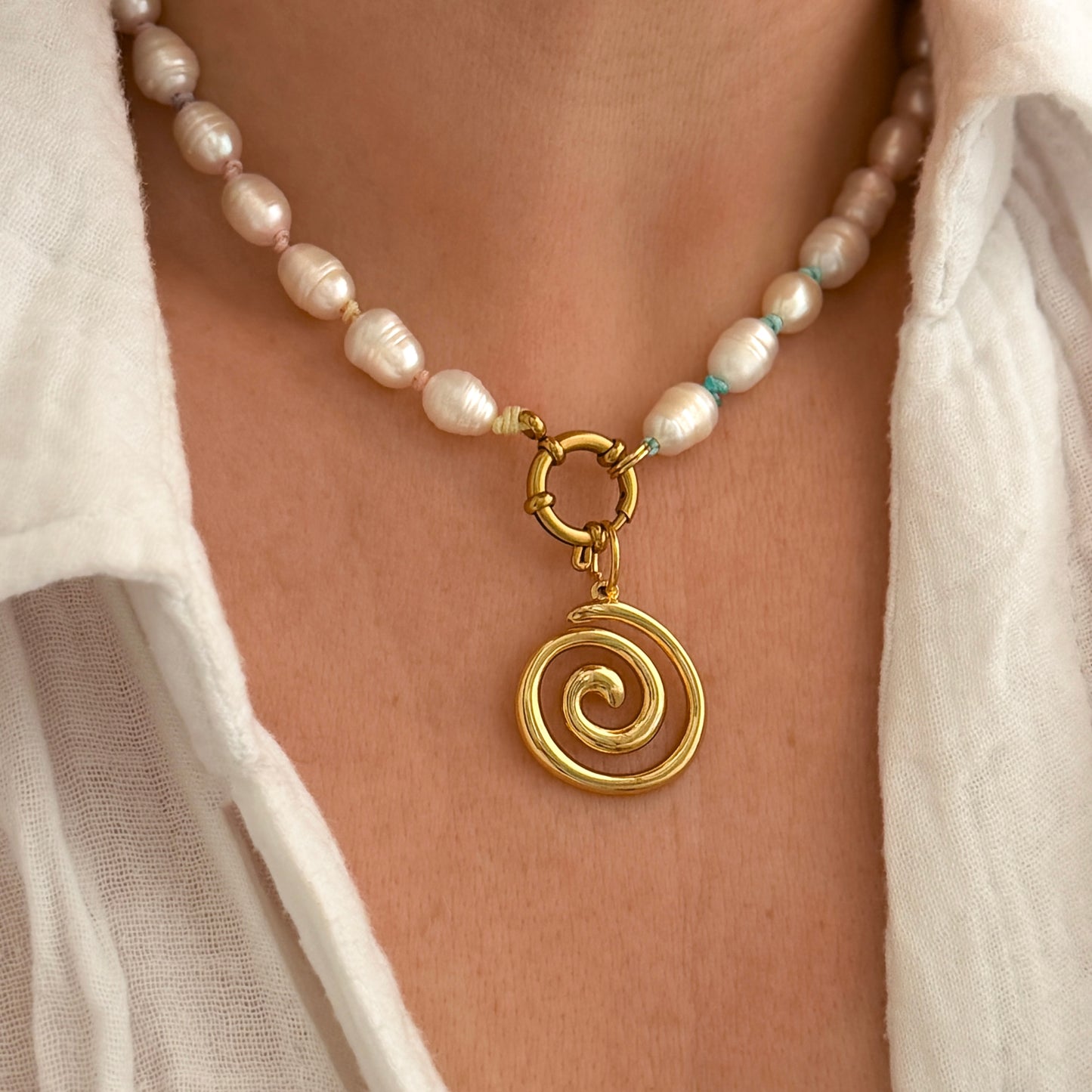 Tahiti Pastel Ombre Pearl Necklace | Choose Your Pendant
